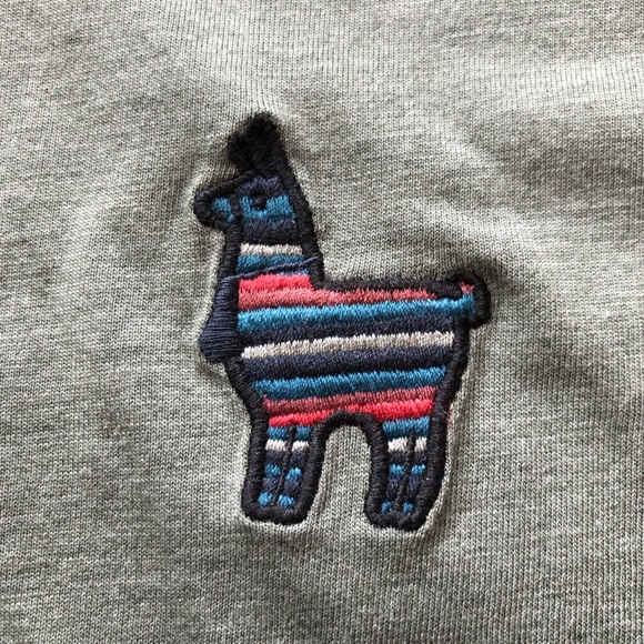 TenTree 10 Tree Women’s Peru Alpaca Llama Embroidered T Shirt in Olive Green S - Picture 6 of 9